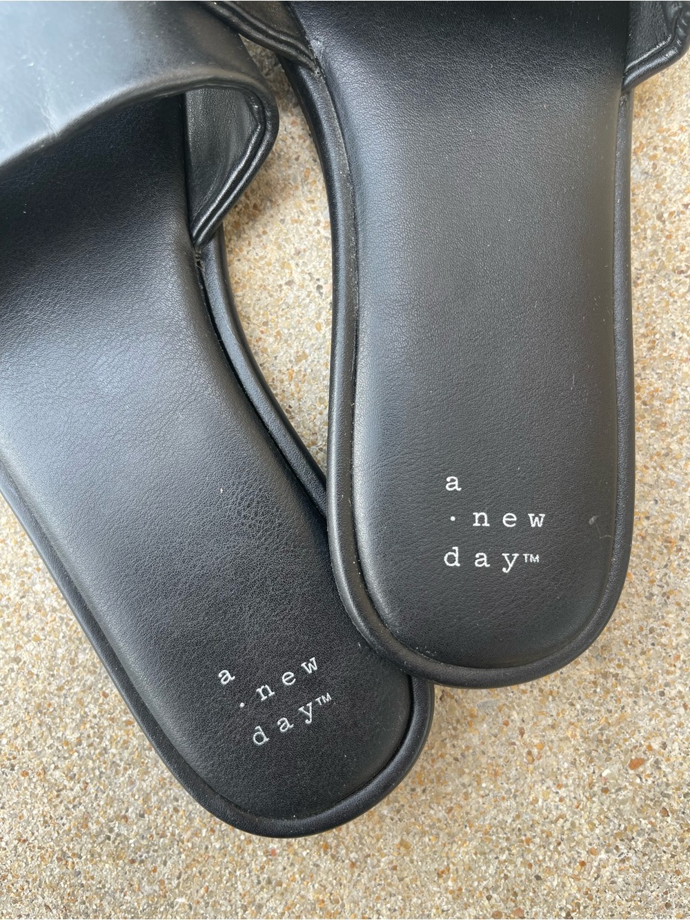 a new day Black Slip-On Slide Sandal Size 7 - Picture 7 of 10